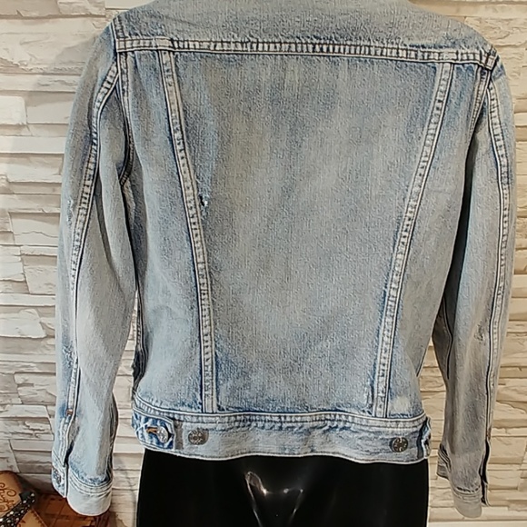 J.Crew Indigo Calyer wash destroyed denim jacket - Picture 4 of 8